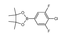 4-Chloro-3,5-difluorophenylboronic acid, pinacol ester Structure