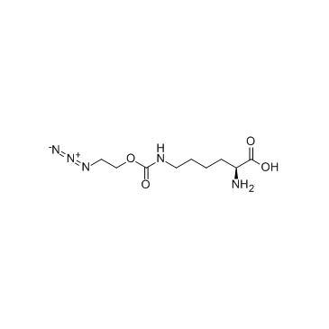 Nε-2-叠氮乙氧羰基-L-赖氨酸结构式