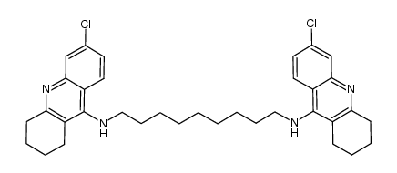 N,N'-bis(6-chloro-1,2,3,4-tetrahydroacridin-9-yl)-1,9-nonanediamine Structure
