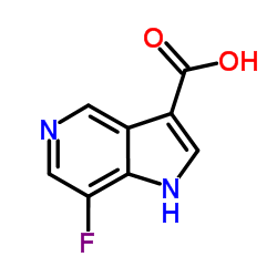 7-Fluoro-5-azaindole-3-carboxylic acid结构式