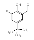 5-叔丁基-3-溴水杨醛结构式