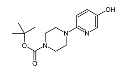 4-(5-羟基吡啶-2-基)哌嗪-1-羧酸叔丁酯结构式