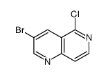 3-溴-5-氯-1,6-萘啶结构式