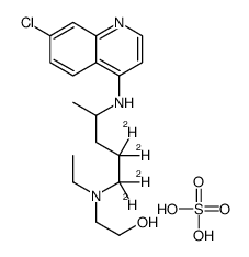 Hydroxychloroquine-d4 (sulfate)(alkyl)结构式