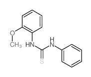 Thiourea,N-(2-methoxyphenyl)-N'-phenyl-结构式