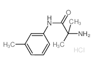 2-Amino-2-methyl-N-(3-methylphenyl)propanamide hydrochloride Structure