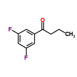 1-(3,5-Difluorophenyl)-1-butanone结构式