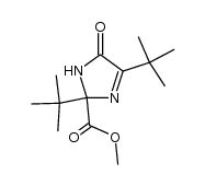 methyl 2,4-di-tert-butyl-5-oxo-2,5-dihydro-1H-imidazole-2-carboxylate结构式