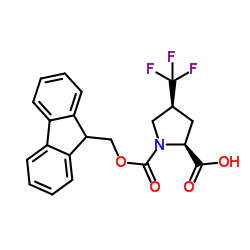 (2s,4s)-1-(((9h-芴-9-基)甲氧基)羰基)-4-(三氟甲基)吡咯烷-2-羧酸结构式