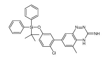 7-(5-((TERT-BUTYLDIPHENYLSILYL)OXY)-2-CHLOROPHENYL)-5-METHYLBENZO[E][1,2,4]TRIAZIN-3-AMINE Structure