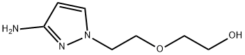 2-[2-(3-氨基-1H-吡唑-1-基)乙氧基]乙-1-醇结构式