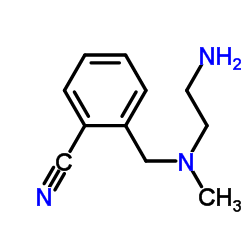2-(((2-Aminoethyl)(methyl)amino)methyl)benzonitrile Structure