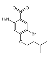 4-溴-5-(异戊基氧基)-2-硝基苯胺结构式