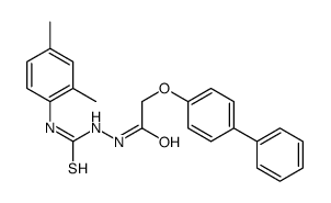 1-(2,4-dimethylphenyl)-3-[[2-(4-phenylphenoxy)acetyl]amino]thiourea Structure