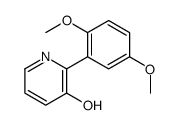 2-(2,5-dimethoxyphenyl)pyridin-3-ol结构式