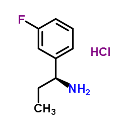 (S)-1-(3-fluorophenyl)propan-1-amine hydrochloride Structure