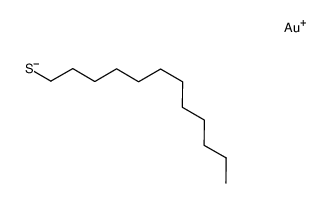 1-dodecanethiolate gold(I) Structure