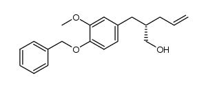 (S)-2-(4-benzyloxy-3-methoxybenzyl)pent-4-en-1-ol Structure