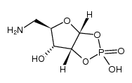 5-amino-5-deoxy-α-D-ribose-1,2-cyclic phosphate结构式