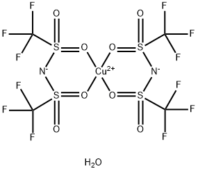 Copper(II) trifluoromethanesulfonimide hydrate Structure
