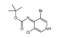 tert-butyl N-(3-bromo-5-chloropyridin-4-yl)carbamate Structure