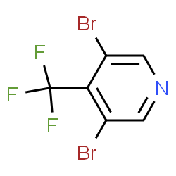 3,5-Dibromo-4-(trifluoromethyl)pyridine Structure