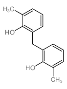 2,2'-methylenebis(6-methylphenol) Structure