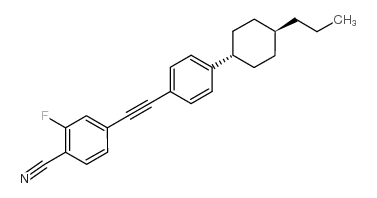 4-(反式-4-丙基环己基苯乙炔)-2-氟苯腈图片
