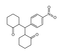 2-[(4-nitrophenyl)-(2-oxocyclohexyl)methyl]cyclohexan-1-one结构式