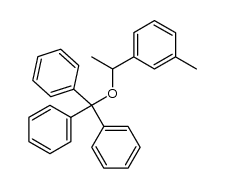 ((1-(m-tolyl)ethoxy)methanetriyl)tribenzene Structure