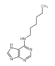 6-N-己基氨基嘌呤结构式