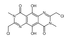 2,7-双(氯甲基)-3,8-二氢-5,10-二羟基-3,8-二甲基嘧啶并[4,5-g]喹唑啉-4,9-二酮结构式