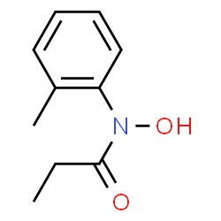 Propanamide,N-hydroxy-N-(2-methylphenyl)- Structure