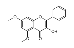 3-Hydroxy-5,7-dimethoxyflavone结构式