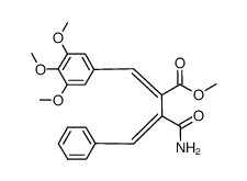 methyl (2E,3E)-3-carbamoyl-4-phenyl-2-(3,4,5-trimethoxybenzylidene)-but-3-enoate Structure