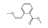 (Z)-1-methoxy-2-(2-methoxycarbonylphenyl)ethene结构式
