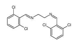 1-(2,6-dichlorophenyl)-N-[2-[(2,6-dichlorophenyl)methylideneamino]ethyl]methanimine Structure