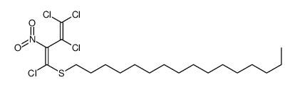 1-(1,3,4,4-tetrachloro-2-nitrobuta-1,3-dienyl)sulfanylhexadecane Structure