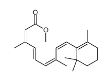 methyl (2Z,4E,6Z,8Z)-3,7-dimethyl-9-(2,6,6-trimethyl-1-cyclohexenyl)no na-2,4,6,8-tetraenoate结构式