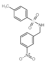 Benzenesulfonamide,4-methyl-N-[(3-nitrophenyl)methyl]-结构式