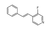 3-fluoro-4-styrylpyridine Structure