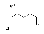 chloro(hexyl)mercury Structure