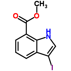 Methyl 3-iodo-1H-indole-7-carboxylate Structure