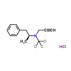 N-(2H3)Methyl-N-[(2S)-1-phenyl-2-propanyl]-2-propyn-1-amine hydrochloride (1:1) Structure