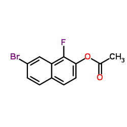 7-bromo-1-fluoronaphthalen-2-yl acetate Structure