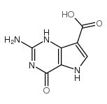 2-氨基-4,5-二氢-4-氧代-1H-吡咯并[3,2-d]嘧啶-7-羧酸结构式