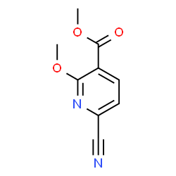 6-氰基-2-甲氧基烟酸甲酯结构式
