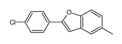 2-(4-chlorophenyl)-5-methyl-1-benzofuran Structure