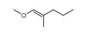 1-methoxy-2-methyl-pent-1-ene结构式