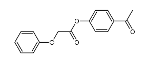 4-acetylphenyl 2-phenoxyacetate结构式